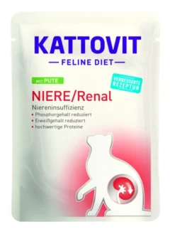 KATTOVIT FELINE DIET Niere/Renal im Beutel Pute 85g