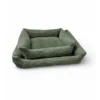 Lieblingsplatz Hundebett Cord grün 75 x 55 cm