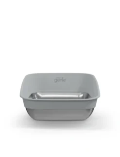 Litter Genie Edelstahl Katzentoilette grau