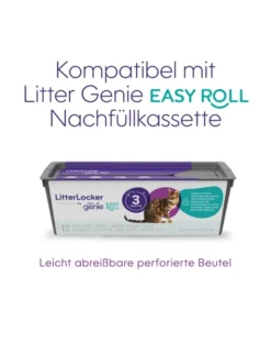 Litter Genie LitterLocker EASY Roll Entsorgungseimer grau