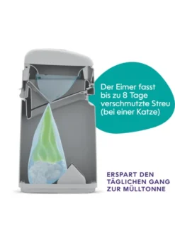 Litter Genie LitterLocker EASY Roll Entsorgungseimer grau