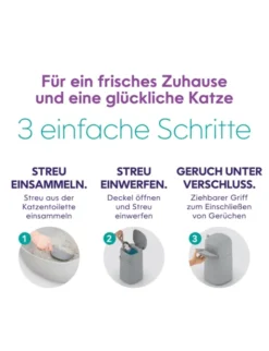 Litter Genie LitterLocker EASY Roll Entsorgungseimer grau
