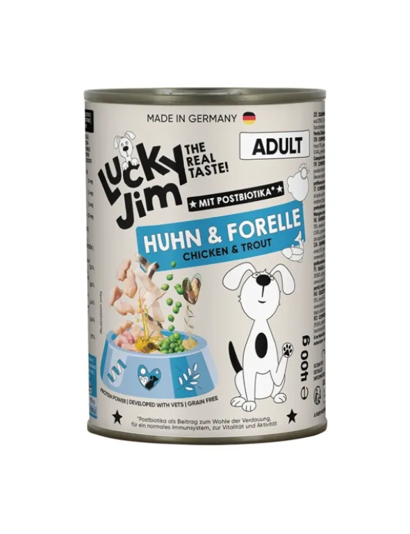 Lucky Jim Classic Adult Huhn, Forelle, Geflügel 400g