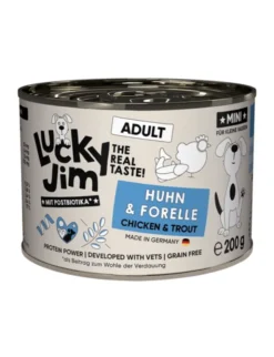 Lucky Jim Classic Mini Adult Huhn, fisch, Forelle, Geflügel 200g