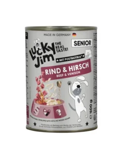 Lucky Jim Classic Senior Rind, Hirsch 400g