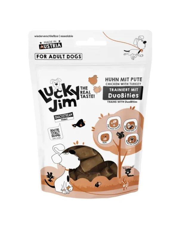 Lucky Jim DuoBities Huhn, Pute 70g