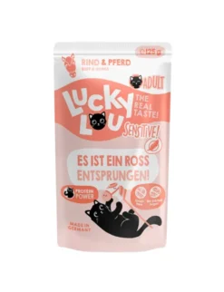 Lucky Lou Lifestage Sensitiv Rind. Pferd 125g