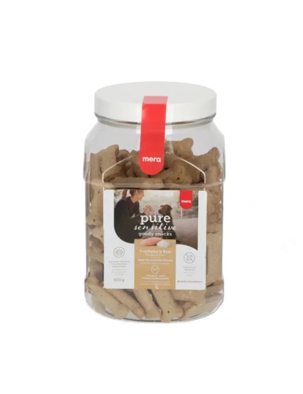 mera Pure Sensitive Goody Snacks Truthahn & Reis 600g