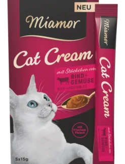 Miamor Cat Cream Rind & Gemüse 75g