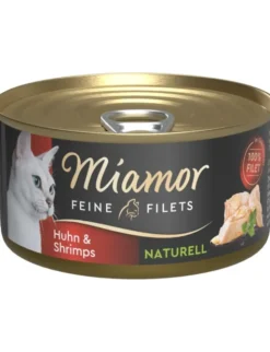 Miamor Feine Filets naturell Huhn & Shrimps 80g