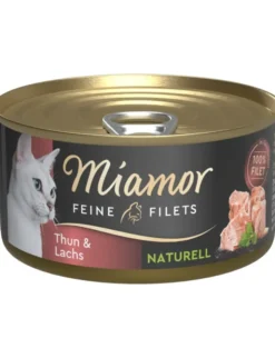 Miamor Feine Filets naturell Thun & Lachs 80g