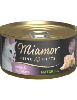 Miamor Feine Filets naturell Huhn & Schinken 80g