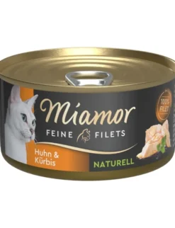 Miamor Feine Filets naturell Huhn & Kürbis 80g