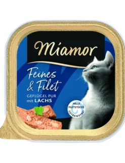 Miamor Feines & Filet Geflügel, Lachs 100g