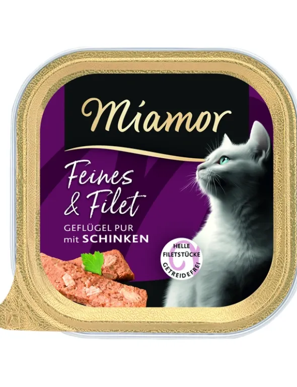 Miamor Feines & Filet Geflügel, Schinken 100g