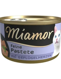 Miamor Pastete mit Geflügelherzen 85g