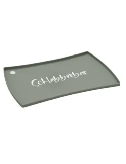 Napfunterlage Schlabberbar grau 48 x 30 cm