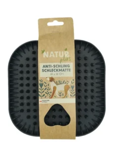 NATURplus Anti-Schling Schleckmatte grau 19 x 19 cm