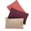 NATURplus Baldrianspielkissen 3er Set beige, bordeauxrot, korallenrot