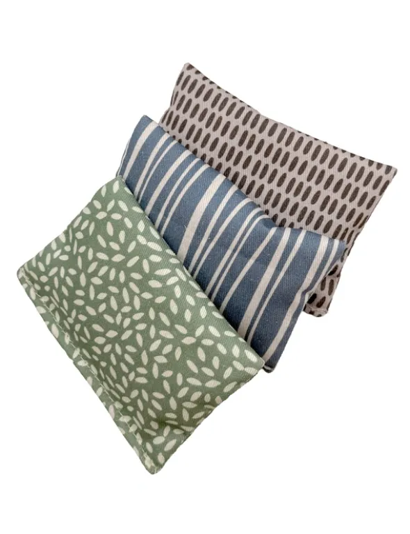 NATURplus Baldrianspielkissen 3er Set beige, blau, grün