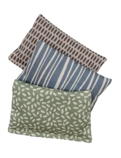 NATURplus Baldrianspielkissen 3er Set beige, blau, grün