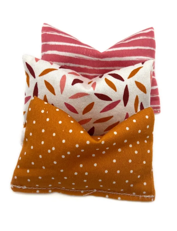 NATURplus Baldrian Spielkissen 3er orange, pink, weiß