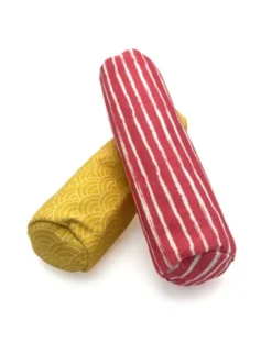 NATURplus Baldrian Spielrolle 2er gelb, pink Ø3,5 x 16 cm