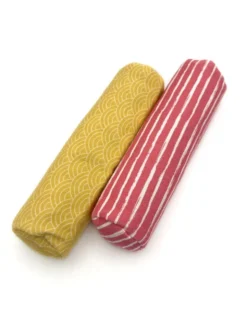 NATURplus Baldrian Spielrolle 2er gelb, pink Ø3,5 x 16 cm