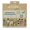 NATURplus interaktive Schleckmatte grau, rosa 25 x 25 cm