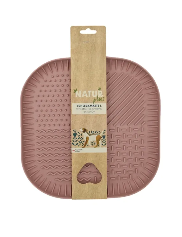 NATURplus Schleckmatte rosa 27 x 27 cm