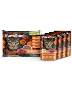 Pawsome! Adult 4er Flowpack Ente 340g