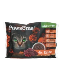 Pawsome! Adult 4er Flowpack Ente 340g