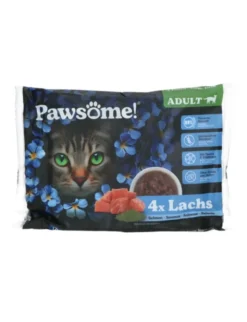 Pawsome! Adult 4er Flowpack Lachs 340g