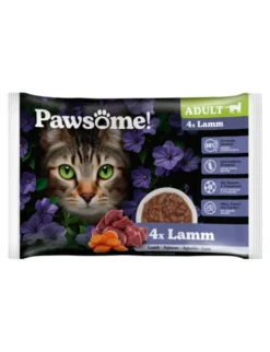 Pawsome! Adult 4er Flowpack Lamm 340g