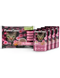 Pawsome! Adult 4er Flowpack Pute 340g