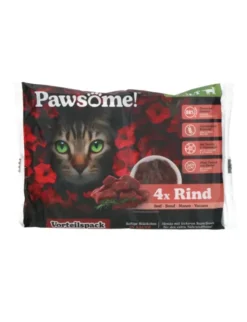 Pawsome! Adult 4er Flowpack Rind 340g