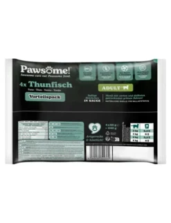 Pawsome! Adult 4er Flowpack thunfisch 340g