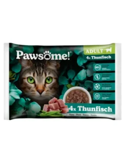 Pawsome! Adult 4er Flowpack thunfisch 340g