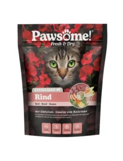 Pawsome! Fresh & Dry Geflügel, Rind 750g