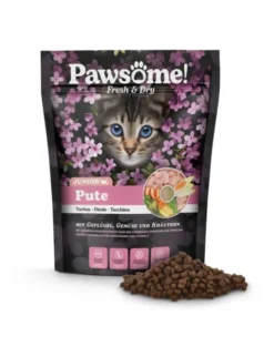 Pawsome! Fresh & Dry Junior Geflügel, Pute 750g