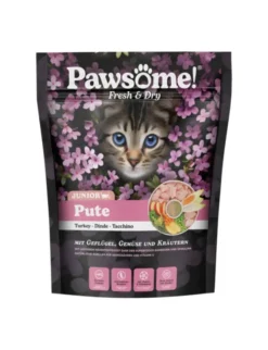 Pawsome! Fresh & Dry Junior Geflügel, Pute 750g