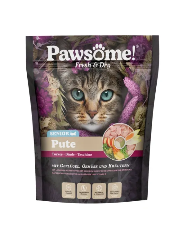 Pawsome! Fresh & Dry Senior Geflügel, Pute 750g
