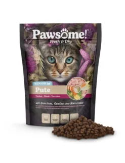 Pawsome! Fresh & Dry Senior Geflügel, Pute 750g