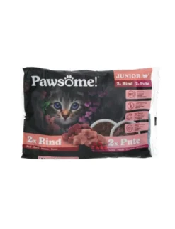 Pawsome! Junior Multipack Rind & Pute 340g