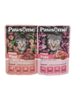 Pawsome! Junior Multipack Rind & Pute 340g