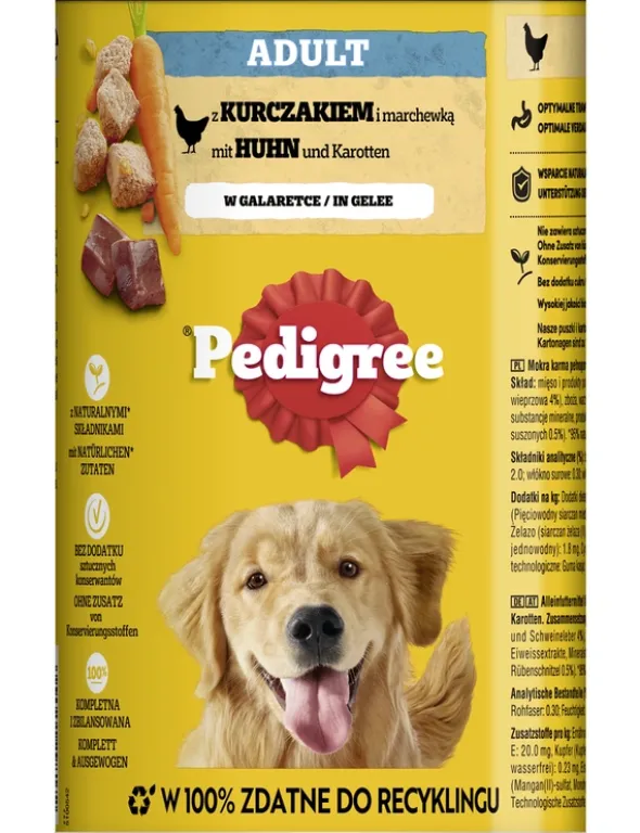 Pedigree Adult in Gelee mit Huhn und Karotten 1,2kg