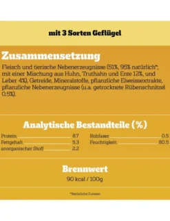 Pedigree Adult mit 3 Sorten Geflügel 800g