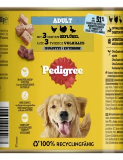 Pedigree Adult mit 3 Sorten Geflügel 800g