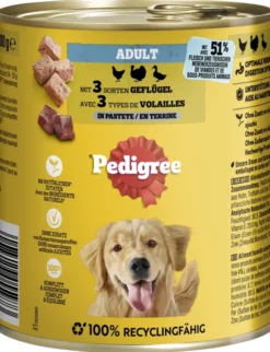 Pedigree Adult mit 3 Sorten Geflügel 800g