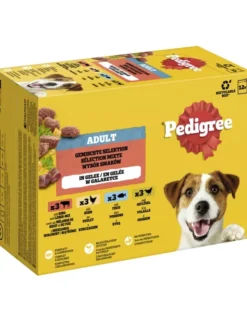 Pedigree Adult Multipack mit Rind- und Lebermischung, mit Huhn, mit Fisch, mit Geflügel 1,2kg